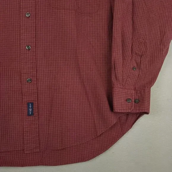 Gant Plaid Button Down Shirt Mens Large Red Cotton - Picture 8 of 14
